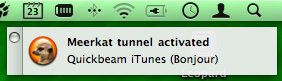 Meerkat's Growl notifications